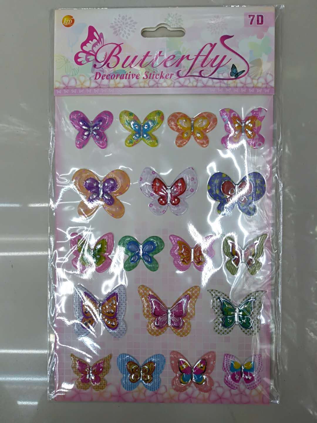CUU 浮雕立体烫金蝴蝶 装饰贴 新款泡泡贴