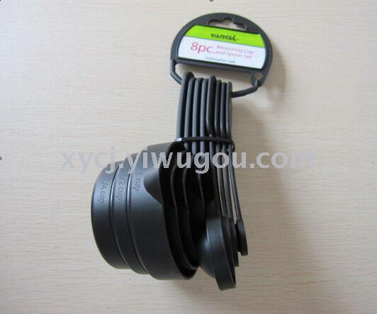 8PC black measuring spoon Color measuring spoon