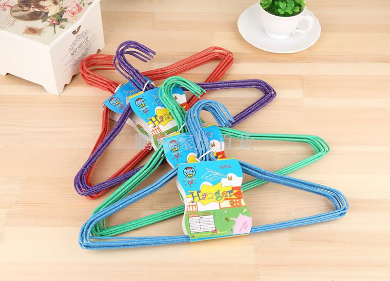 浸塑衣架批发 成人晾衣架 晒衣挂衣架子 衣架厂家直销礼品赠品