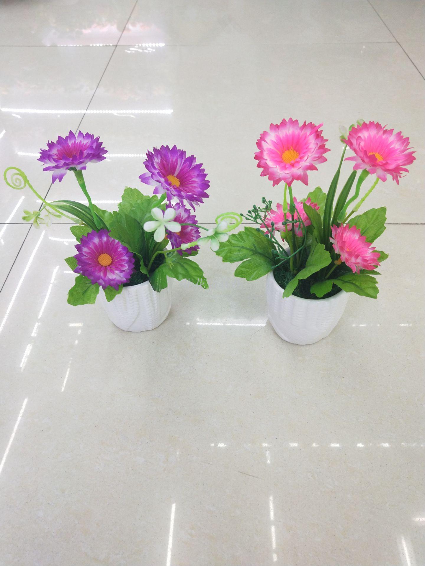 Simulation decoration ceramic basin sunflower decoration living room bedroom table