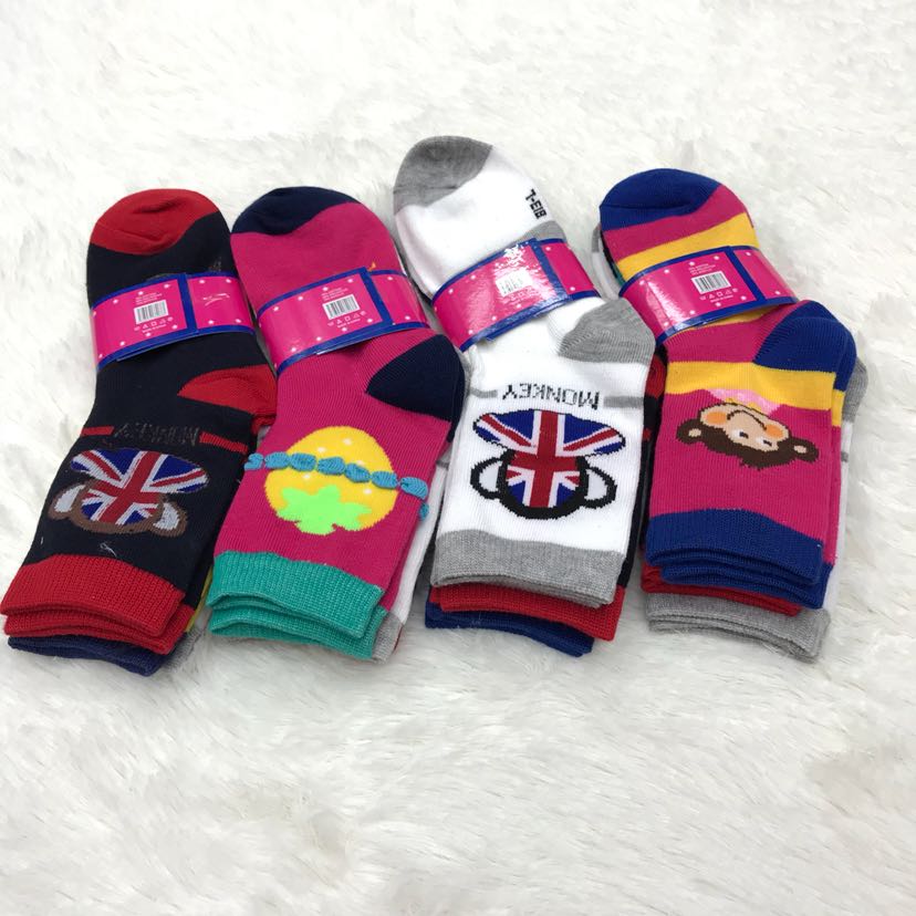 Ground stall 9-13 years old cartoon children socks cotton socks monkey socks foreign trade socks four seasons socks boys socks middle children socks