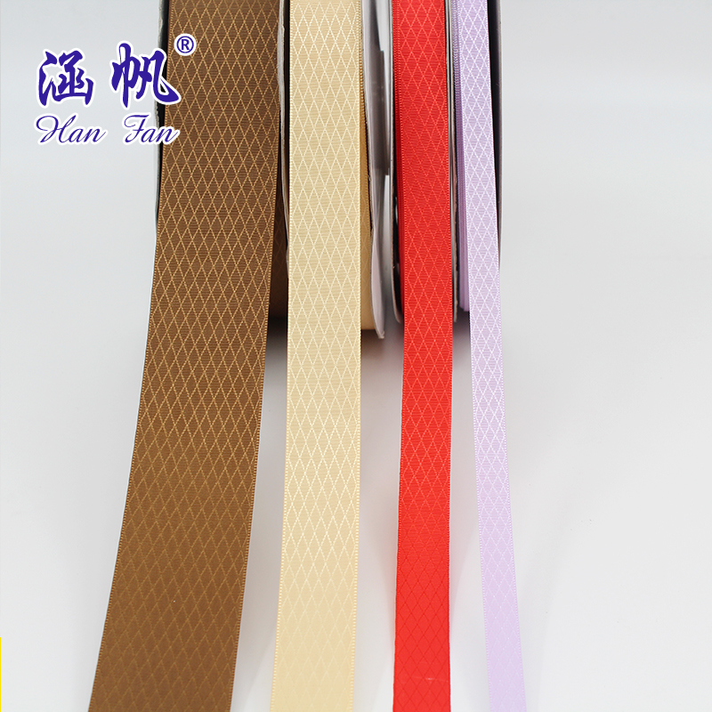 Ribbon: 9mm - 38mm polyester diamond-shaped ribbon, wedding decoration ribbon, satin ribbon, colored ribbon details Picture