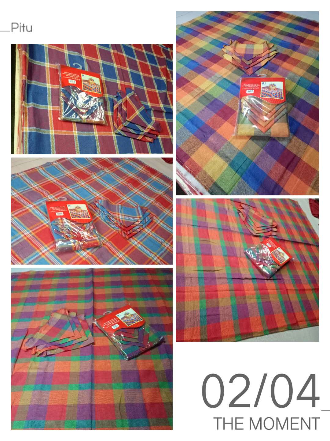 Venta directa de fábrica cuadros estilo toalla de algodón vegan tejido mantel details Picture