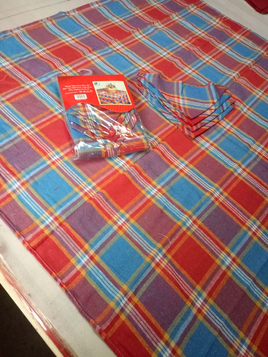 Venta directa de fábrica cuadros estilo toalla de algodón vegan tejido mantel Application Scenario