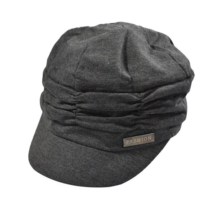 Korean-style casual trendsetter fashion hats, fashionable pleated baseball caps for men and women Specification image