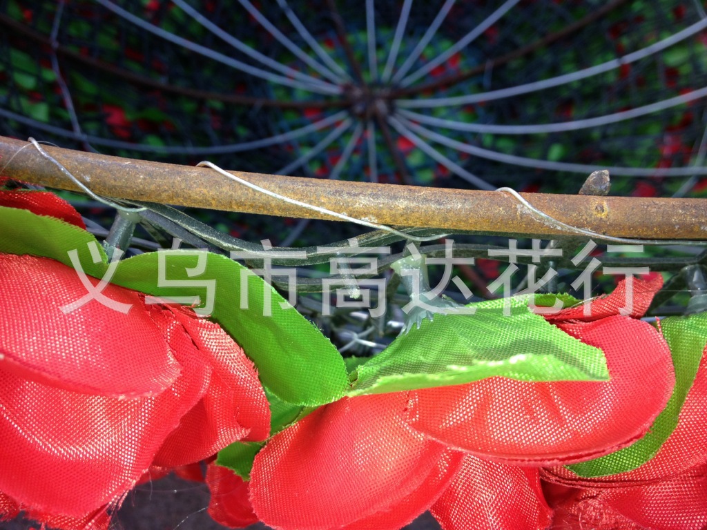 1.5-meter high-quality artificial flower balls for parks, squares, silk flower balls, festival decorations, and various special-shaped designs details Picture