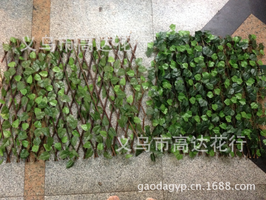 Artificial fence guardrail net, artificial grass fence net, artificial plant leaf fence, artificial rattan fence, artificial flower, artificial lawn, artificial tree, artificial rattan, artificial flower, artificial green Specification image