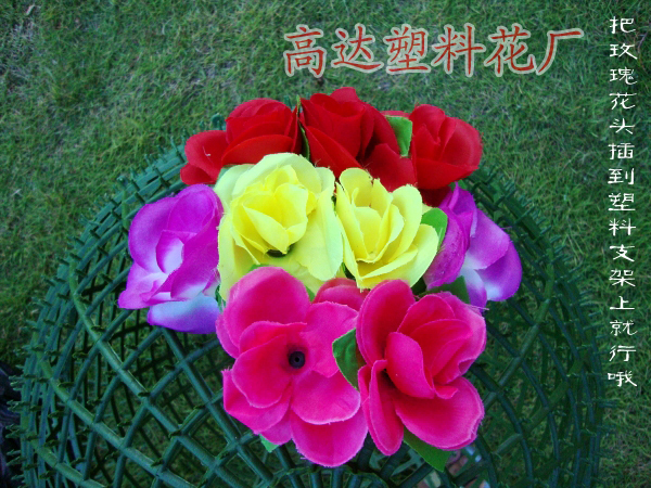Artificial flower balls, artificial flowers, roses, artificial flower heads, artificial flower decorations, decorative flower heads, artificial flowers details Picture