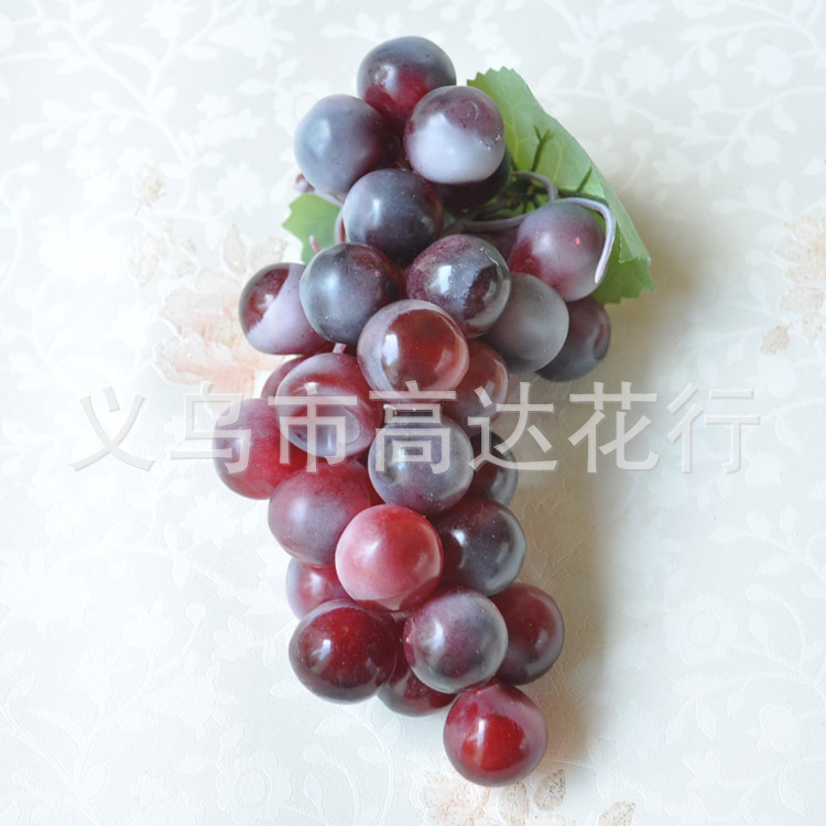 48-head wholesale supply factory direct sales of simulated fruits, grapes, grapes, plastic grapes, plastic grapes wholesale real fruits, indoor ceiling decoration plastic PVC with frost