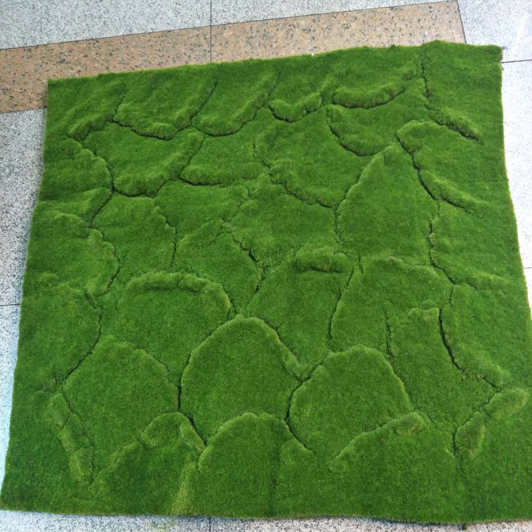 Artificial plant wall, moss skin, plant wall, grass decoration, indoor window display decoration, DIY trendy decoration, lawn