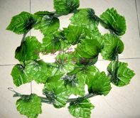 Artificial flowers, artificial lawns, artificial trees, artificial flowers, artificial lawns, artificial trees, no falling leaves, 20 large grape leaves, artificial vines, artificial grape leaves, silk fabric vines, artificial grapevines details Picture