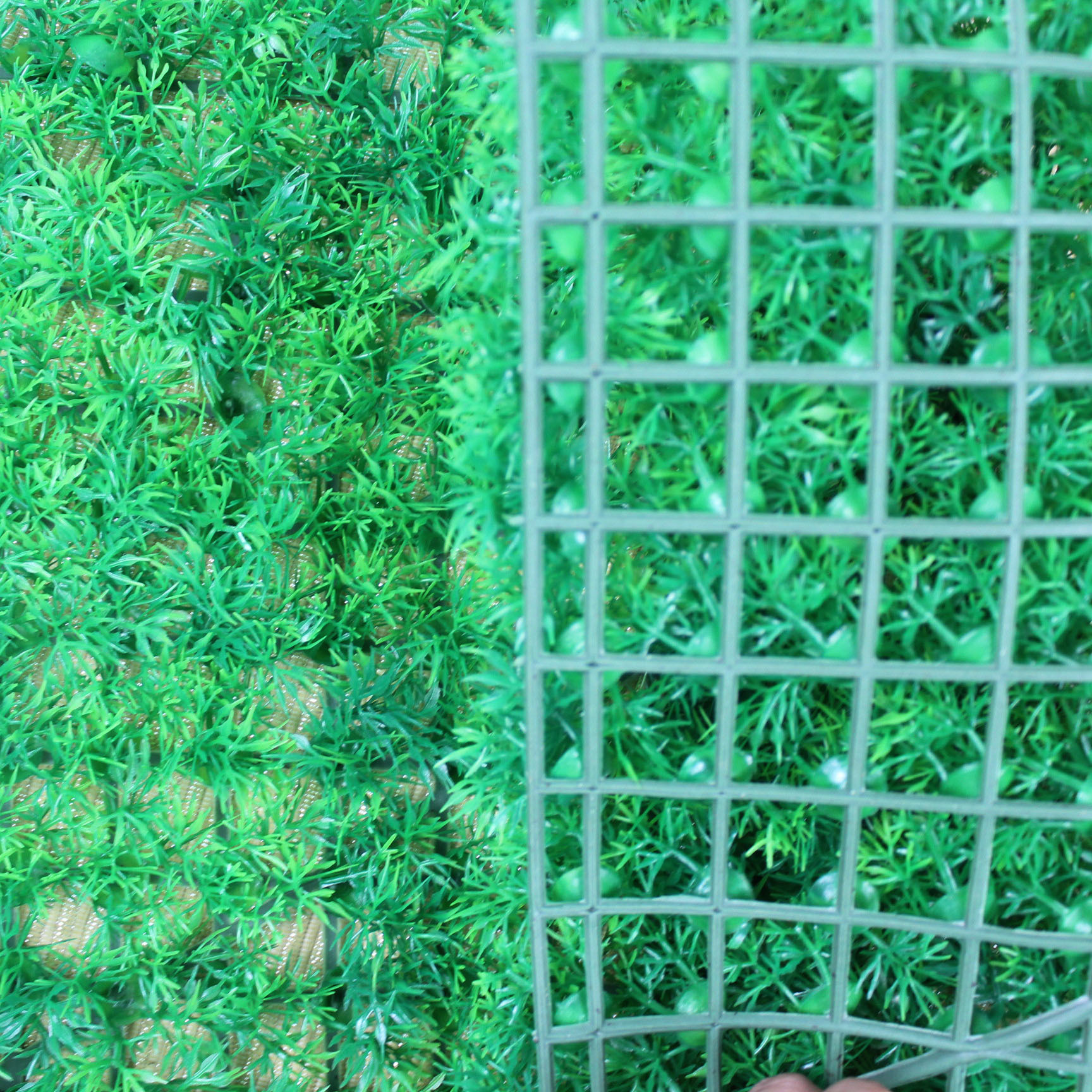 Yiwu factory direct sales of artificial four-headed grass lawn wholesale, artificial turf plastic 60*40cm fish tank water plants details Picture