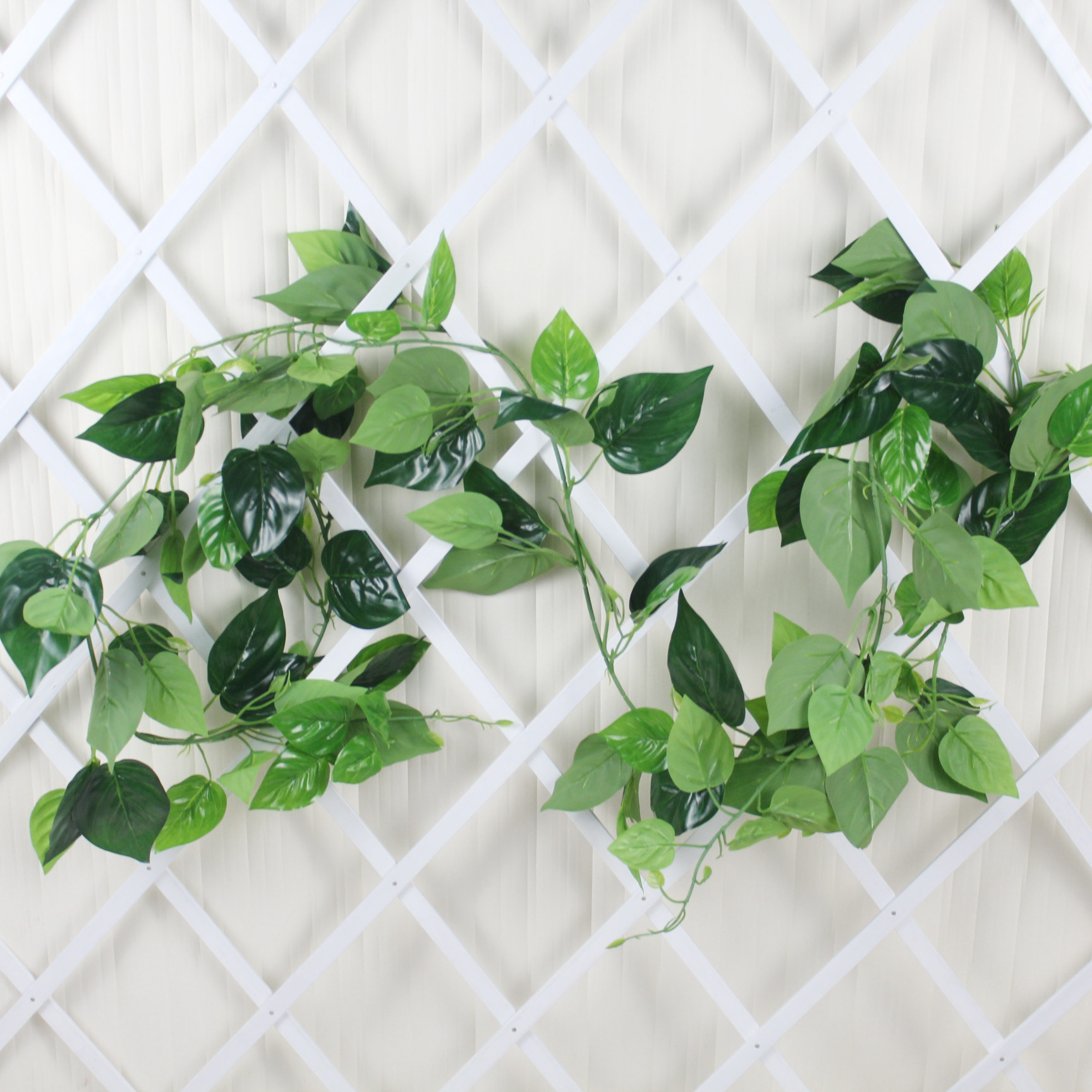 Simulated rubber, green ivy leaves, simulated vine, artificial leaves wholesale, artificial flowers for ceiling decoration, green vine, simulated climbing ivy
