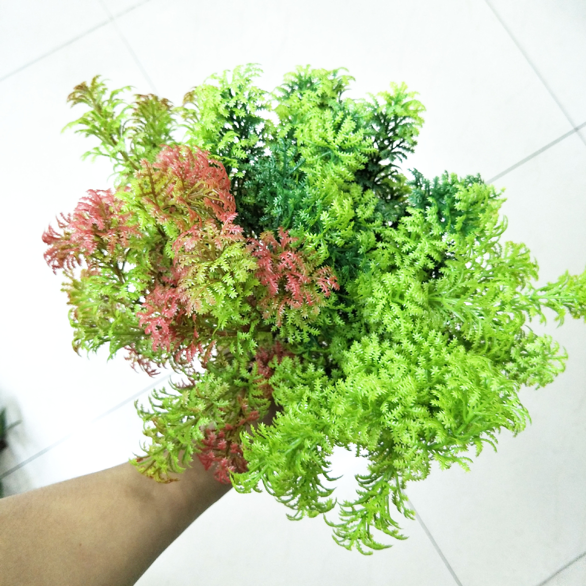 Artificial flowers, artificial lawns, artificial trees, artificial antler leaves, artificial fennel grass, moss grass, artificial Persian grass, artificial bean sprout grass, artificial plants Specification image