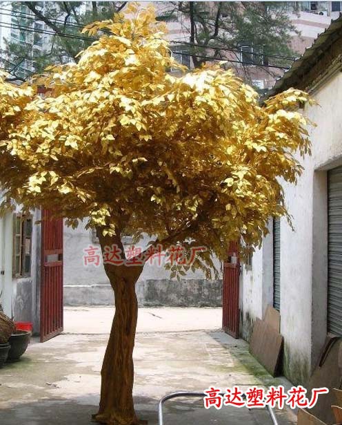 Artificial flowers, artificial lawns, artificial trees, artificial flowers, artificial lawns, artificial trees, artificial golden banyan leaves, artificial banyan branches, artificial plants, golden branches, artificial branches, decoration projects, wholesale in Yiwu, artificial flowers, artificial lawns, artificial trees Specification image