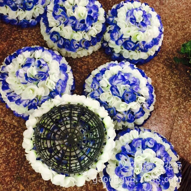 Wholesale of artificial flower balls, fake rose balls, wedding props, flower balls, hanging decorations and starry sky flower balls details Picture