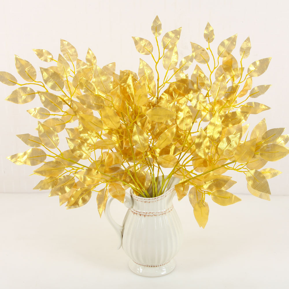 Artificial flowers, artificial lawns, artificial trees, artificial flowers, artificial lawns, artificial trees, artificial golden banyan leaves, artificial banyan branches, artificial plants, golden branches, artificial branches, decoration projects, wholesale in Yiwu, artificial flowers, artificial lawns, artificial trees Application Scenario