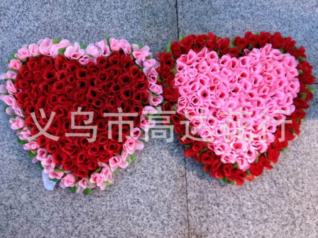 Artificial flowers, artificial lawns, artificial trees, artificial flowers, artificial lawns, artificial trees, artificial wedding heart plates, decorative heart plates, artificial flowers, plastic heart plates, wholesale of wedding celebration decorations