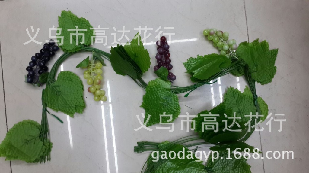 22-head grape wholesale supply factory direct sales of simulated fruit grapes, plastic grapes, and plastic grapes wholesale Specification image