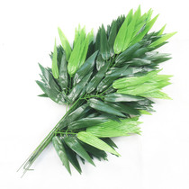 Factory direct simulation bamboo leaf simulation bamboo leaf fake bamboo leaf plastic bamboo leaf green bamboo leaf simulation
