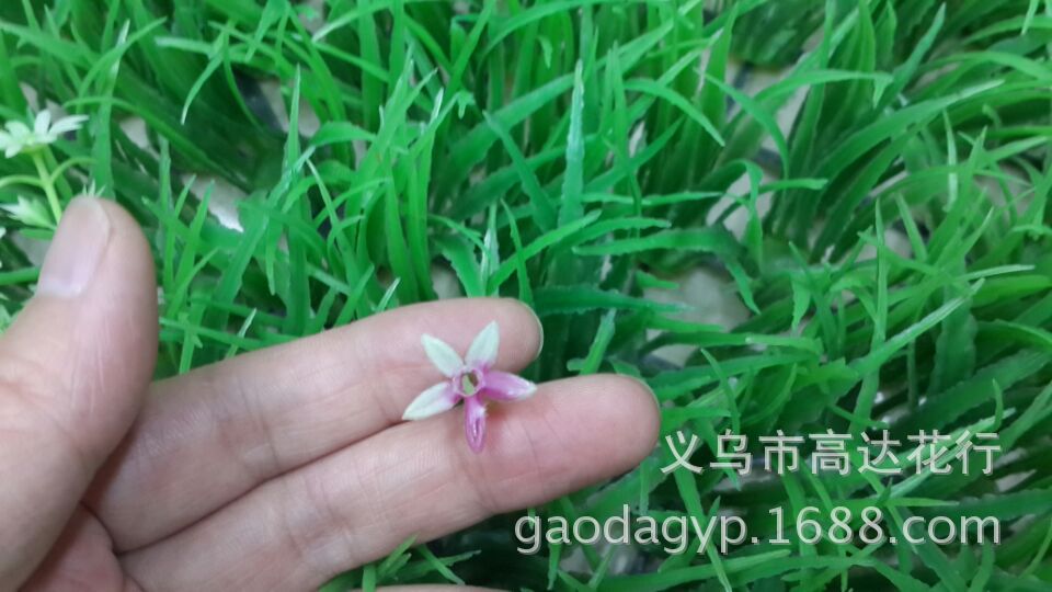 Plastic lawn, little star, little purple flower, water plant, plastic water plant, artificial money lawn, eucalyptus lawn