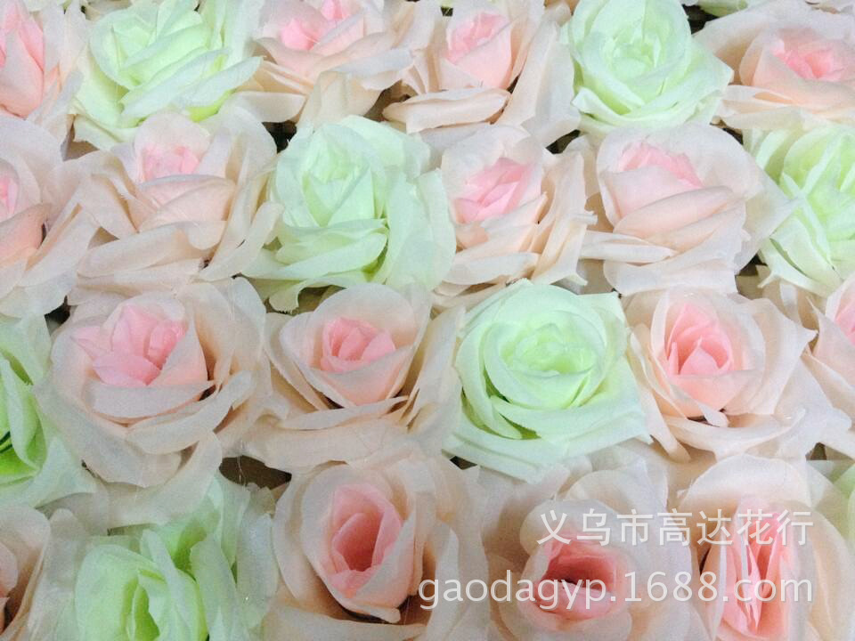 Simulated high-end rolled rose petals, simulated Korean rose petals, simulated flower column dedicated flower petals Specification image