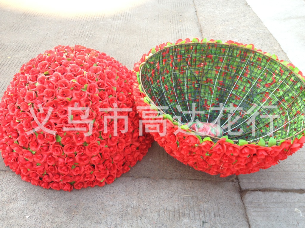 1.5-meter high-quality artificial flower balls for parks, squares, silk flower balls, festival decorations, and various special-shaped designs Specification image