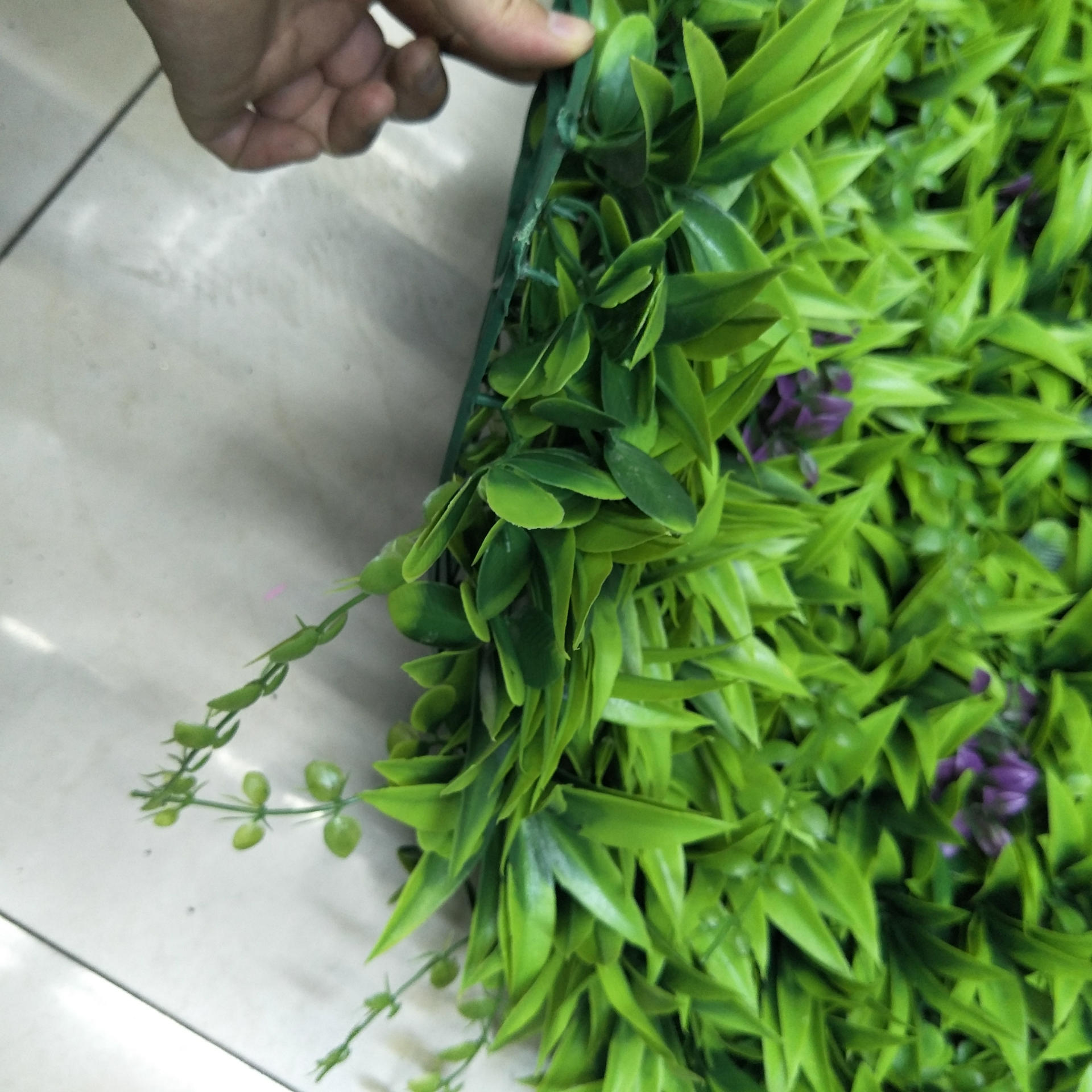 Artificial flowers, artificial lawns, artificial trees, artificial flowers, artificial lawns, artificial trees, plastic flower factory, 50*50cm tall, gladiolus lawn, plant wall grass, plastic grass, artificial lawn, garden plant wall Specification image