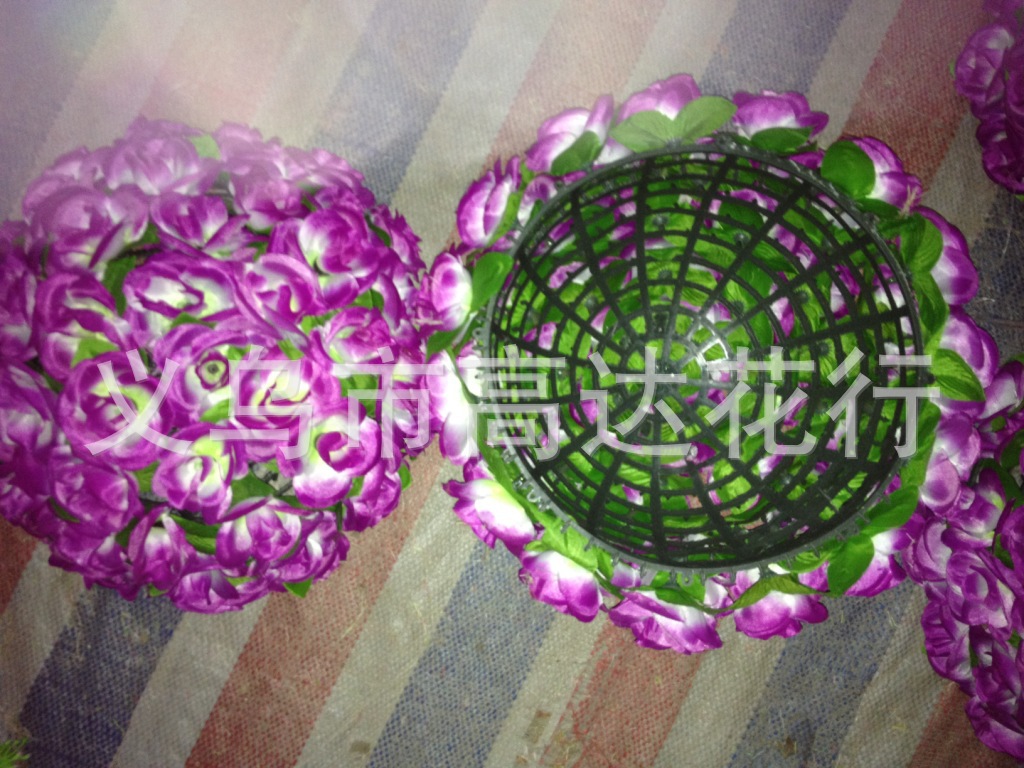 18 cm artificial flower balls, wedding decoration flower balls wholesale, flower balls, hydrangea, rose flower balls manufacturer details Picture