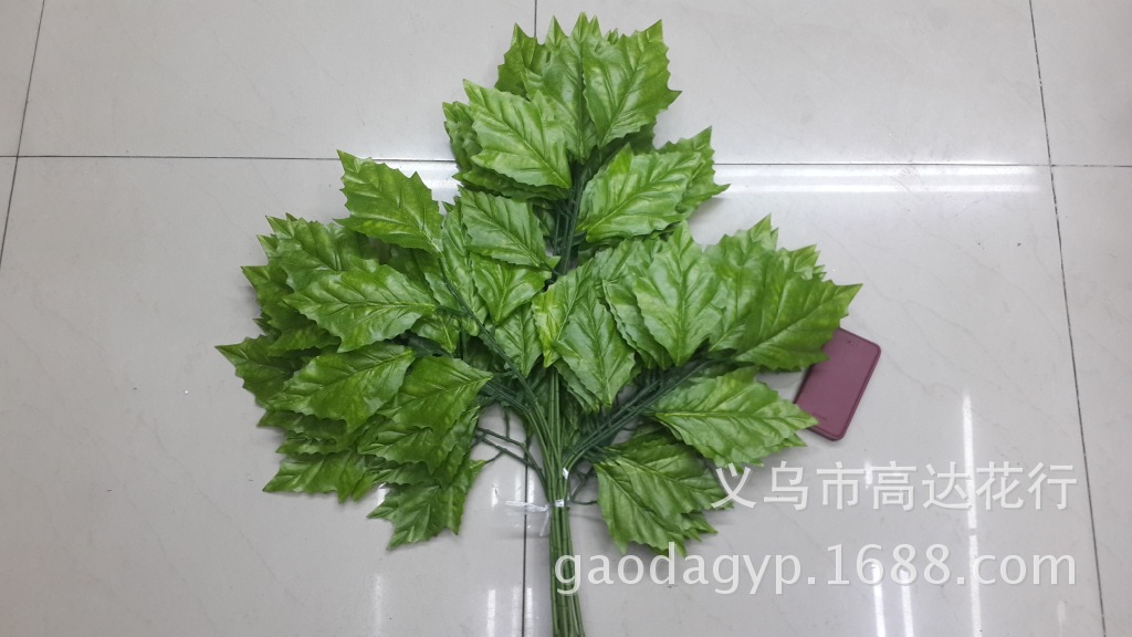 Artificial flowers, artificial lawns, artificial trees, artificial torch leaves, artificial artificial leaves, artificial garden decorative leaves, artificial prop leaves, plastic leaves Specification image
