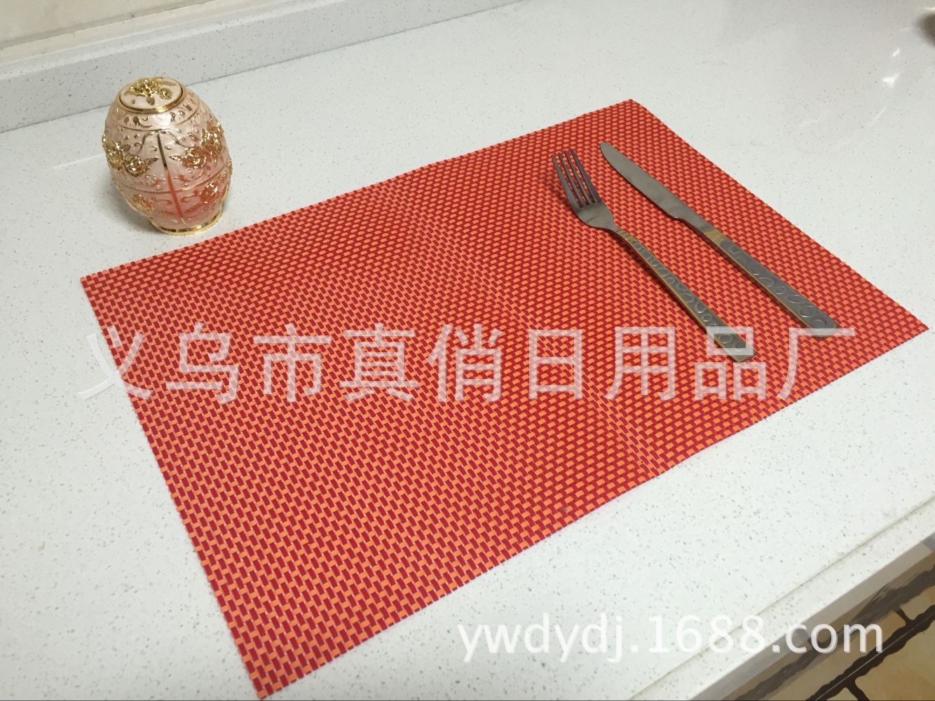 环保餐垫4*4PVC西餐垫日式欧式隔热垫餐桌垫碗垫易洗速干