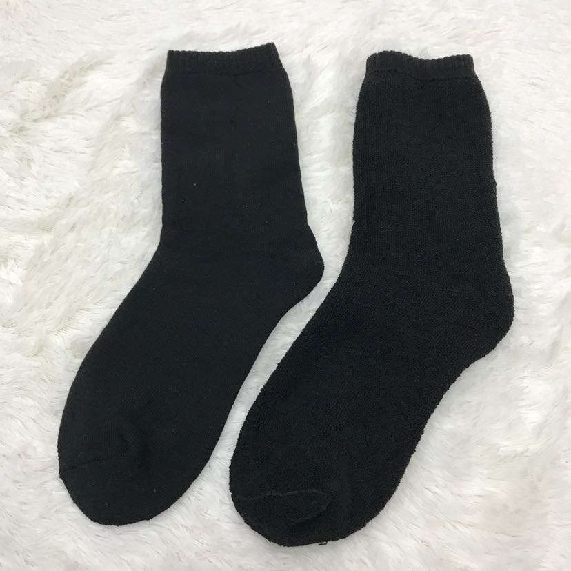 Men's autumn and winter rabbit wool socks for street vendors, thickened and warm with loops and fleece, Korean version deodorizing and sweat-absorbing men's mid-calf socks Application Scenario