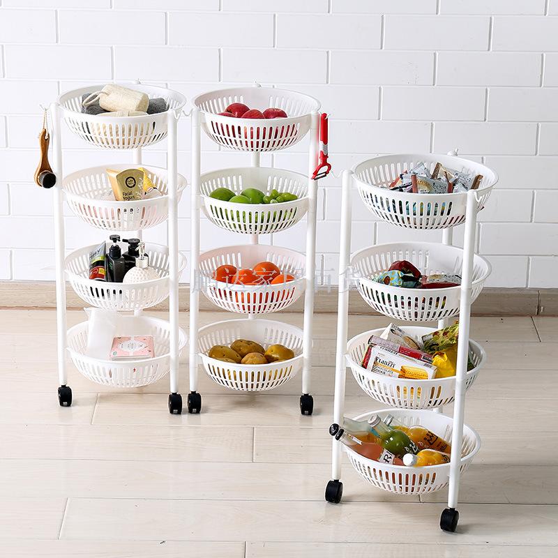 Kitchen storage racks, fruit and vegetable racks, corner racks, wheeled storage racks, mobile organizing racks, multi-layer options available Specification image