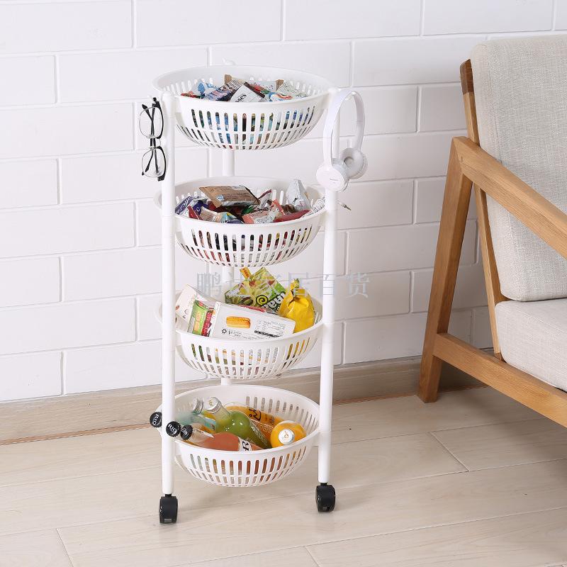 Kitchen storage racks, fruit and vegetable racks, corner racks, wheeled storage racks, mobile organizing racks, multi-layer options available details Picture