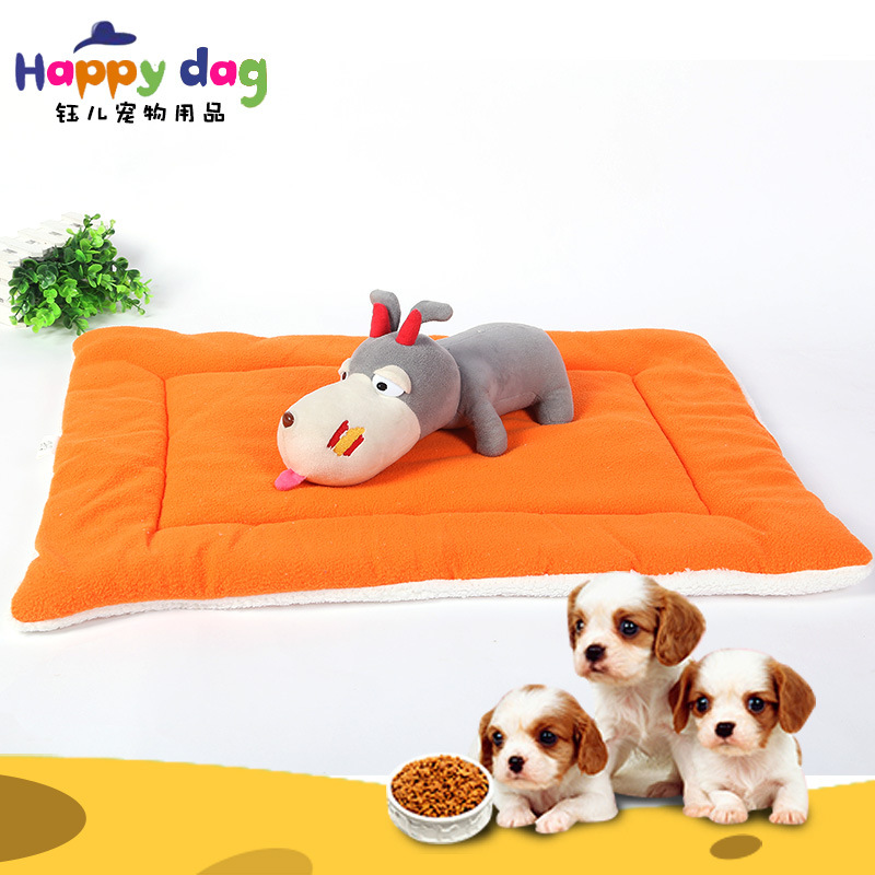 Candy-colored lambskin Kawaii pet cushions, universal winter cat cushions for cats and dogs, factory direct sales