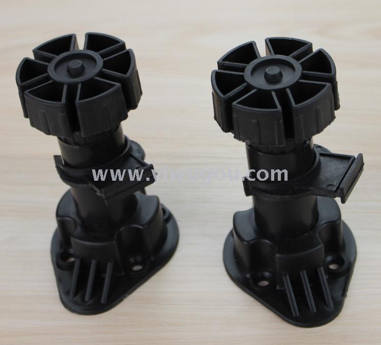 CH-1089 Low price adjustable plastic cabinet feet Furniture feet Sofa plastic adjustable feet 12 minutes