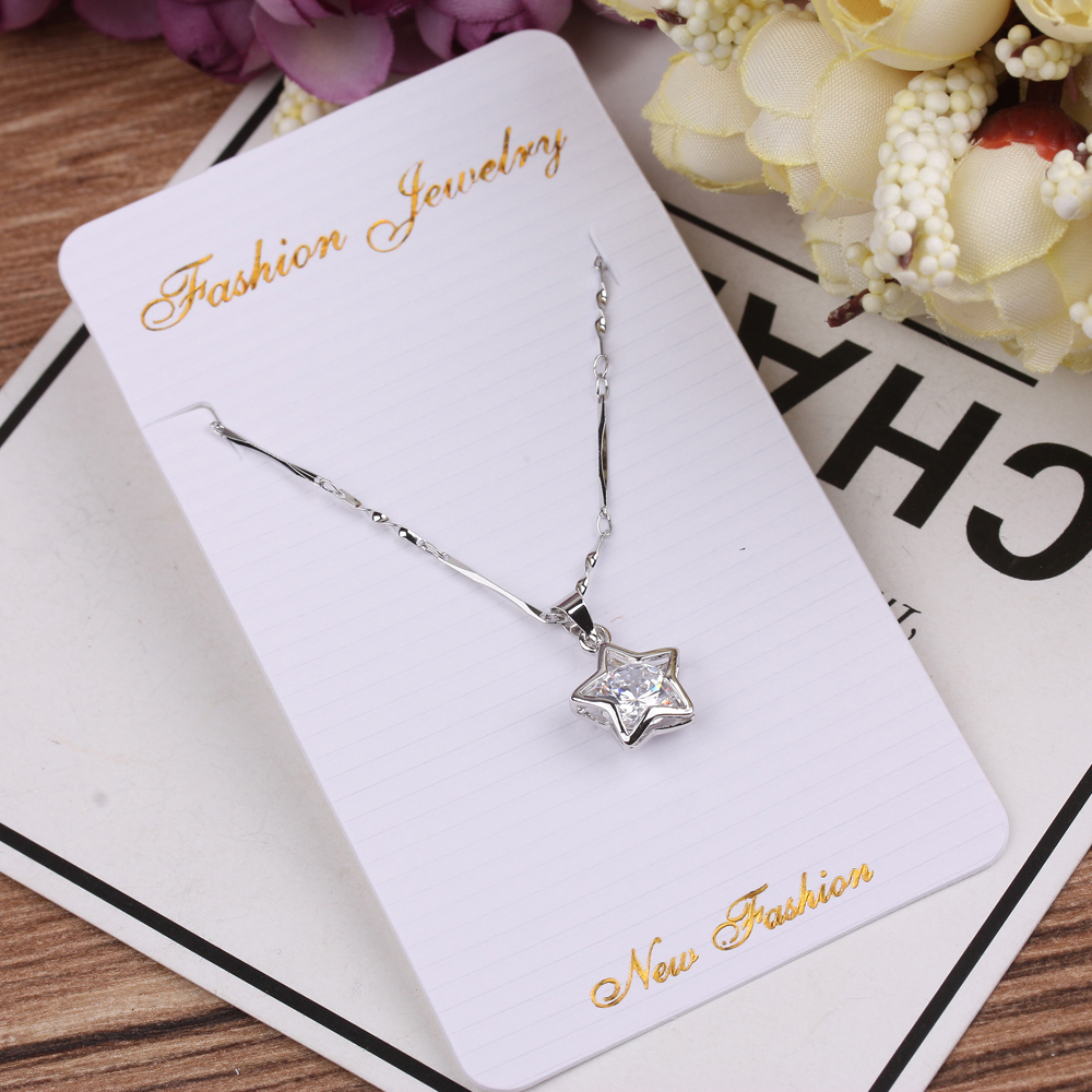 女生锁骨链简约吊坠银饰品送女友老婆生日情人节礼物义乌饰品批发