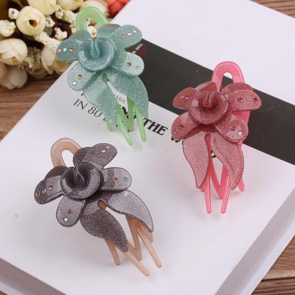 Water diamond hair accessories, duckbillon clips, hairpin clips, large hair clips, acrylic, 10 yuan, 9.9 yuan, boutique store, Yiwu accessories