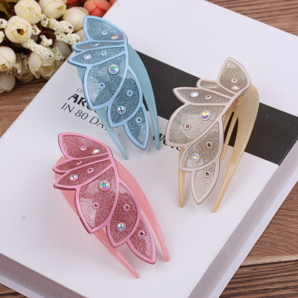 Water diamond hair accessories, duckbill clips, coil hair clips, large hair clips, acrylic 10-yuan store, boutique, Yiwu accessories