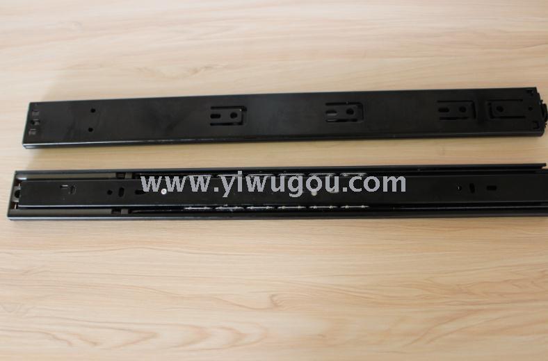 High-quality 45-wide three-section steel ball slide rails, three-section buffer tracks with dampers, factory direct sales Application Scenario