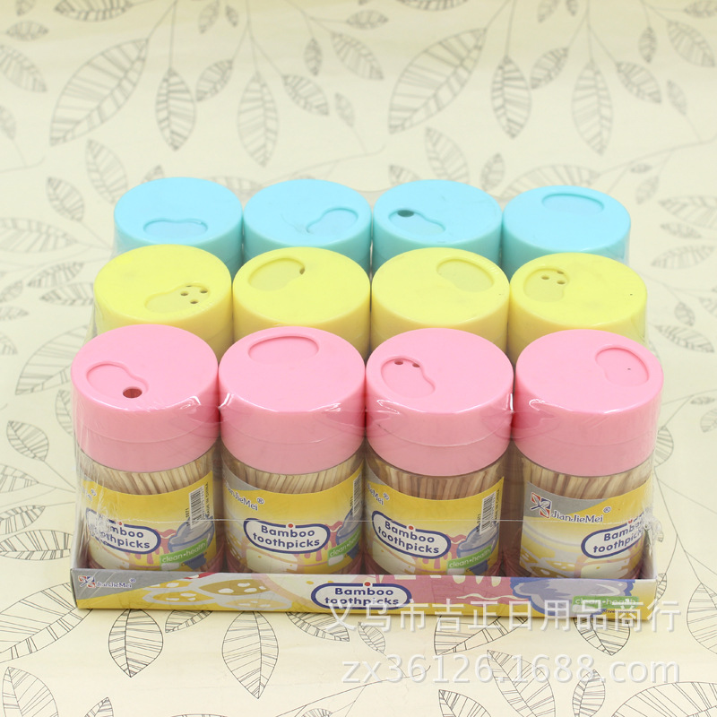 Fine disposable bamboo toothpick travel portable toothpick hotel toothpick home toothpick manufacturers direct sales Specification drawing