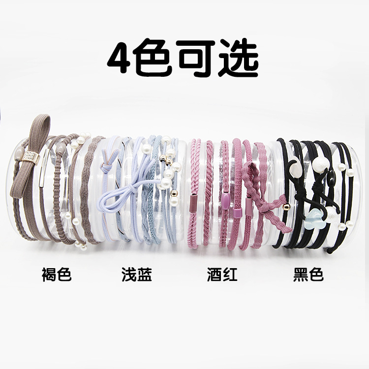 New best-selling Korean-style hair bands wholesale, 24 boxed hair tie rubber bands, hair ties and hair tie sets are selling well full figure