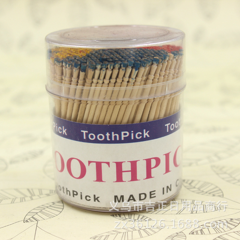 Home hotel creative three color head single-head toothpick disposable canisters toothpick manufacturers daily necessities wholesale thumbnail