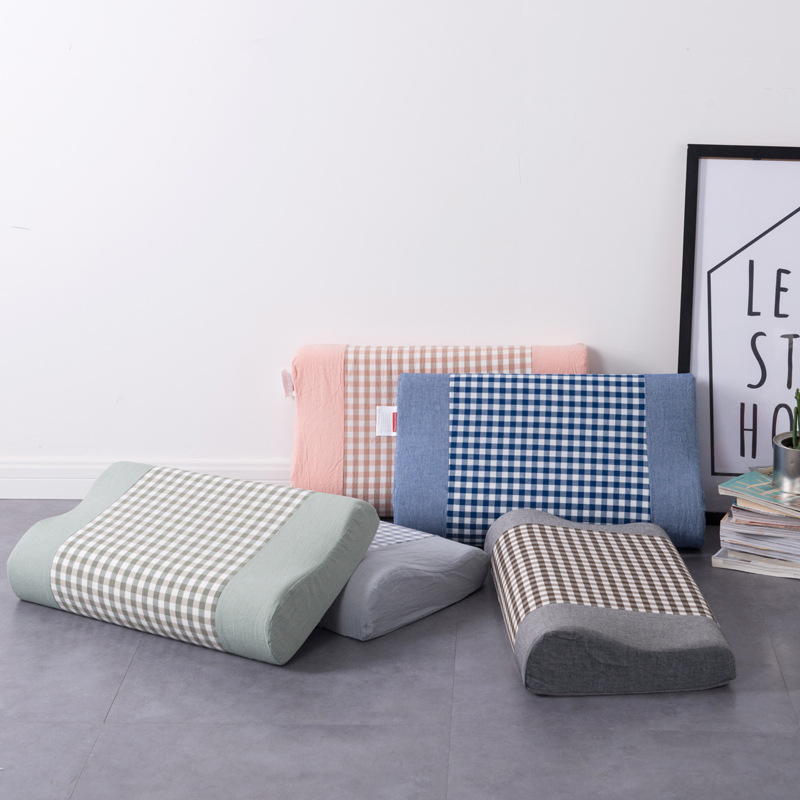 Washed cotton wave pillow memory cotton pillow slow rebound without deformation pillow memory pillow wholesale
