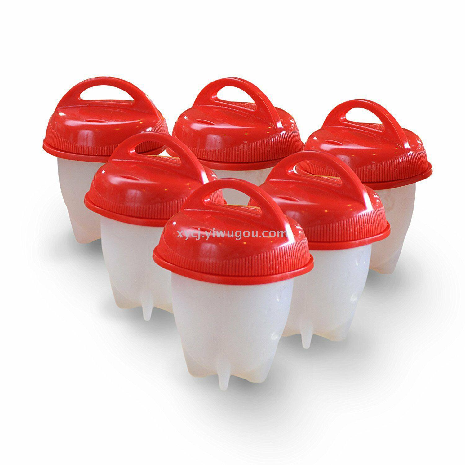 2018 TV New silicone egg cooker Mini Egg steamer 6-piece egg-shaped mold Specification image