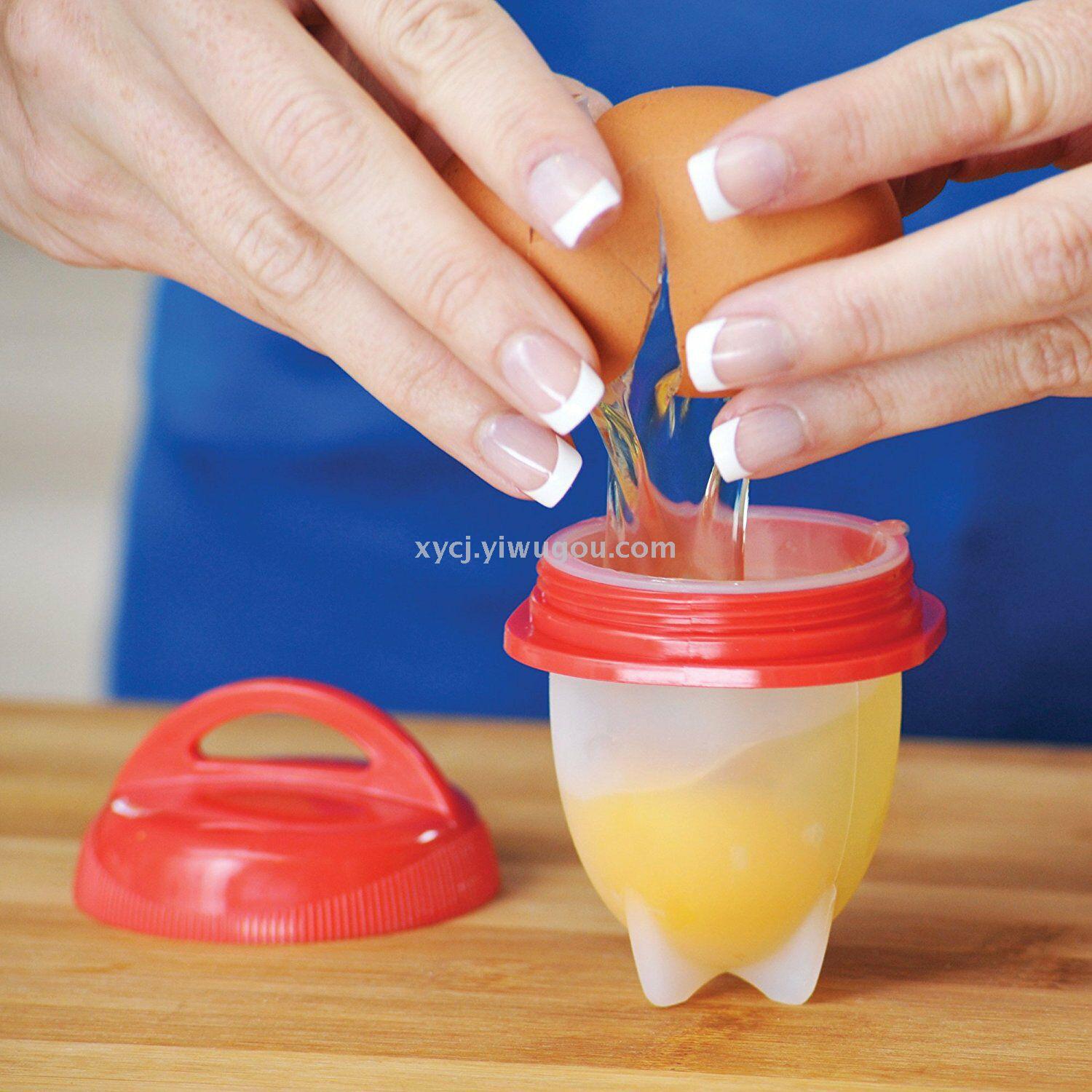2018 TV New silicone egg cooker Mini Egg steamer 6-piece egg-shaped mold