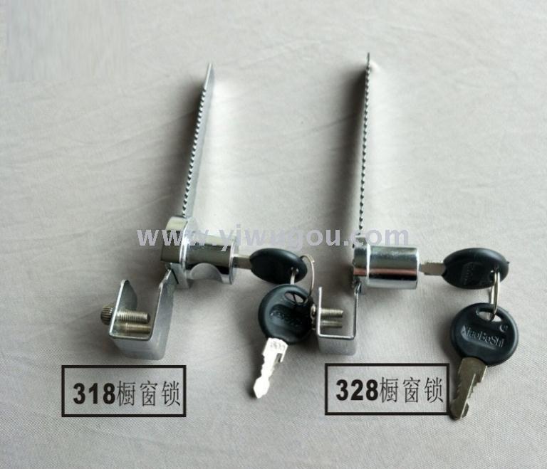 Little Doctor brand 318 window lock, sliding door lock, sliding door Lock, 318 Glass lock, display cabinet glass door lock, large size Item Picture