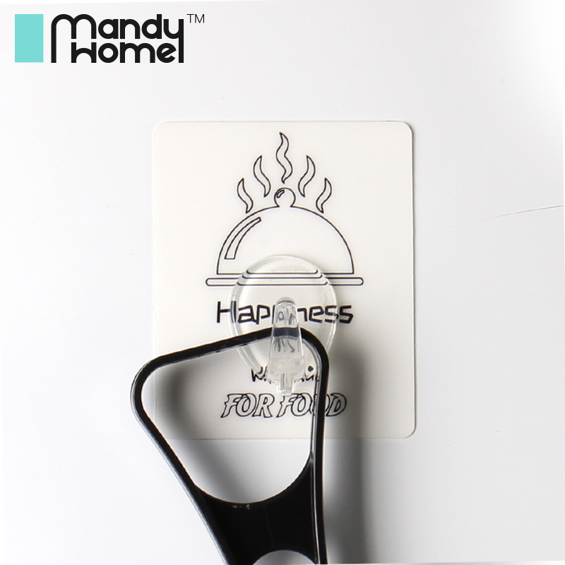 Manti home storage plastic hook Sticky hook no trace strong plastic hook clean wipe layout hook