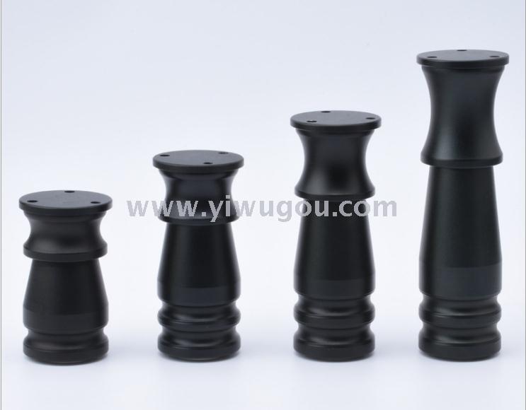 European-style black and white aluminum alloy adjustable feet for bathroom cabinet feet, bathroom fixtures, TV cabinet feet, sofa feet and furniture support legs details Picture
