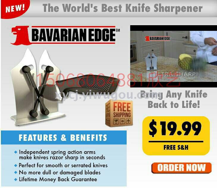 TV new Bavarian Edge Knife Sharpener Home whetstone New knife sharpener